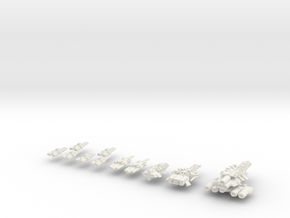 Rim Bastion Fleet in White Natural Versatile Plastic
