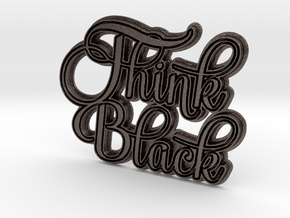 Think Black in Polished Bronzed Silver Steel