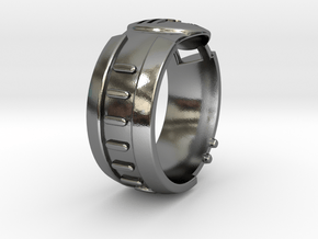 Visor Ring 10 in Polished Silver