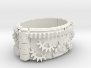 Gear bracelet in White Natural Versatile Plastic