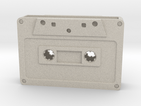 Card Holder - Cassette Tape in Natural Sandstone