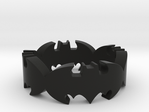 BATMAN  ring size 9,25 in Black Natural Versatile Plastic