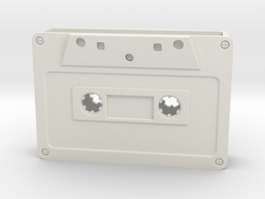 Card Holder - Cassette Tape in White Natural Versatile Plastic