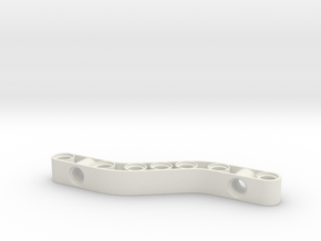 Curved Liftarm 3x9 in White Natural Versatile Plastic