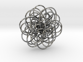 Complex Knot in Polished Silver
