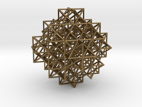 Escher's solids filling space in Natural Bronze