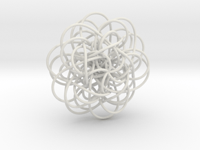 Complex Knot in White Natural Versatile Plastic