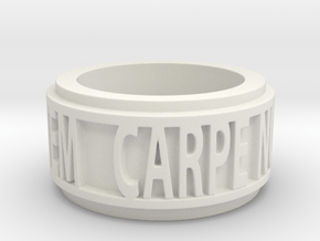 Carpe Noctem 2 Ring Size 7.5 in White Natural Versatile Plastic