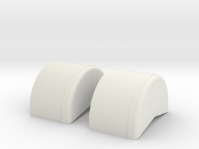 1/25th 40 inch wheel tubs in White Natural Versatile Plastic