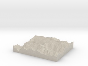 Model of Cascade Pass in Natural Sandstone