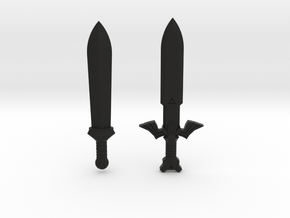 Toon Sword Pack in Black Natural Versatile Plastic