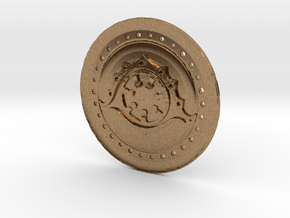 The Chroniclers Coin in Natural Brass