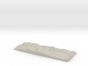 Model of Home Valley in Natural Sandstone