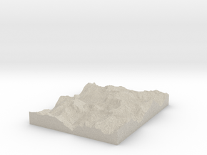 Model of Phantom Peak in Natural Sandstone