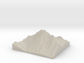Model of Mount Stuart in Natural Sandstone