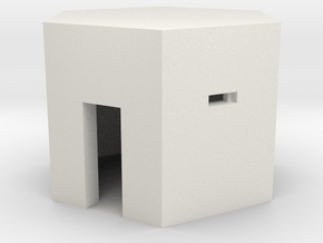 Type 22 Pillbox 2mm Scale in White Natural Versatile Plastic