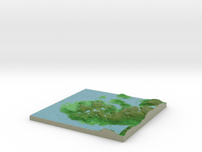 Terrafab generated model Fri Apr 25 2014 15:51:58  in Full Color Sandstone