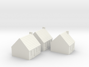 1/350 Town Houses 1 in White Natural Versatile Plastic