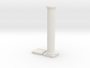 Pillar in White Natural Versatile Plastic
