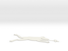 Leaping Frog - 12 Inch Flat in White Natural Versatile Plastic