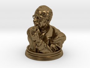 Carl Jung Bust 50mm in Natural Bronze