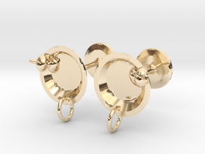 Dirty martini earring jackets in 14K Yellow Gold