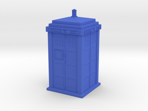 1:76 scale TARDIS in Blue Processed Versatile Plastic