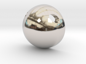 Half Sphere Pendant in Platinum