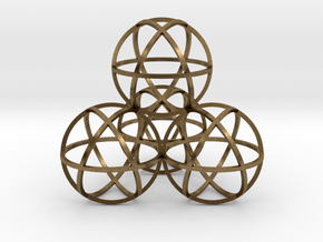 Sphere Tetrahedron in Natural Bronze