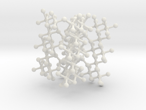 Frustrated Chain small framework in White Natural Versatile Plastic