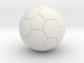 Soccer in White Natural Versatile Plastic