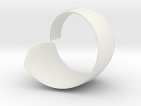 Spiral1 size10 in White Natural Versatile Plastic