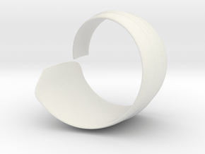 Spiral1 size7 in White Natural Versatile Plastic