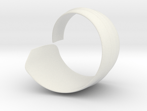 Spiral1 size8 in White Natural Versatile Plastic