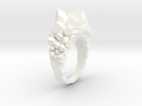 Crystal Ring size 6 in White Processed Versatile Plastic