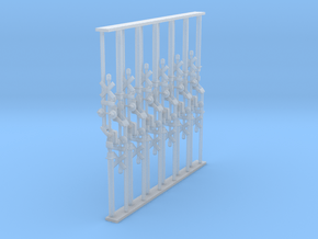 Crossing Gate set of 12 - N Scale in Smooth Fine Detail Plastic
