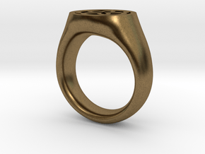 Ornament Ring in Natural Bronze