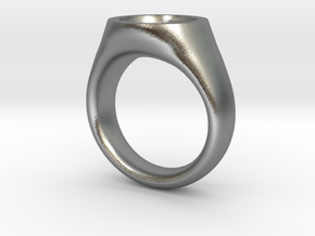 Grail Ring in Natural Silver