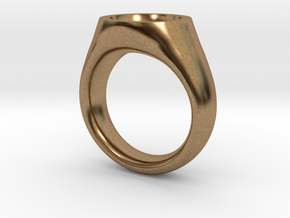 Grail Ring in Natural Brass