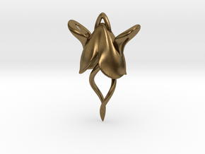 Wingnut Earring in Natural Bronze