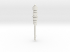 C3PO Knee Piston SOLID w mounting blocks in White Natural Versatile Plastic