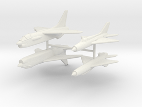 1/350 F-8 Crusader & MiG-21PF in White Natural Versatile Plastic