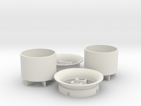 25mm Turbine Kit x2 in White Natural Versatile Plastic