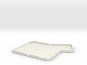 ErgoDox Bottom Right Case (flat) in White Natural Versatile Plastic