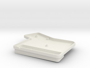 ErgoDox Bottom Left Case (single slope) in White Natural Versatile Plastic