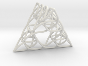 Pascal's Pyramid 2in in White Natural Versatile Plastic