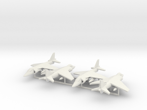 Harrier AV-8B 4x in White Natural Versatile Plastic