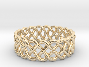 Celtic Ring - 16mm ⌀ in 14K Yellow Gold