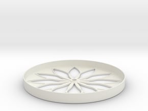 Hillbarn 2012 Crop Circle Clock in White Natural Versatile Plastic