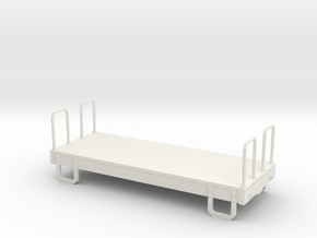 55n9 13ft 4 wheeled Caboose base in White Natural Versatile Plastic